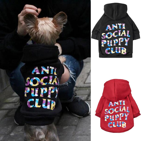 Anti Social Puppy Club Camo Hoodie - Furr Baby Gifts
