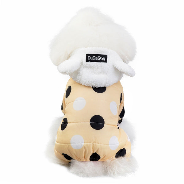 Big Polka Dot Snowsuit Jumpsuit - Furr Baby Gifts