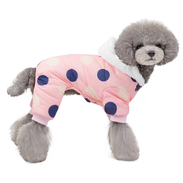 Big Polka Dot Snowsuit Jumpsuit - Furr Baby Gifts