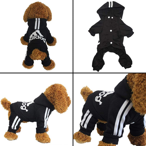 Adidog Pet Pet Four-Legged Hoodie XS-XXL - Furr Baby Gifts