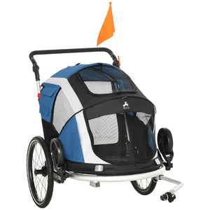 2-in-1 Travel Pet Dog Stroller Bicycle Trailer - Furr Baby Gifts