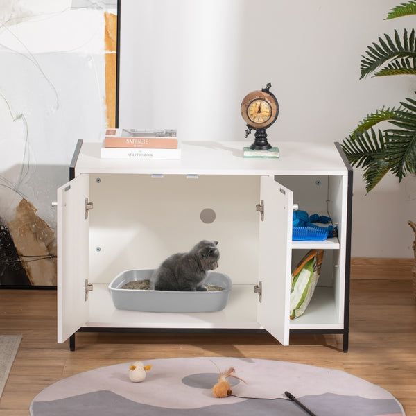 Hidden Cat Litter Box Enclosure - Furr Baby Gifts