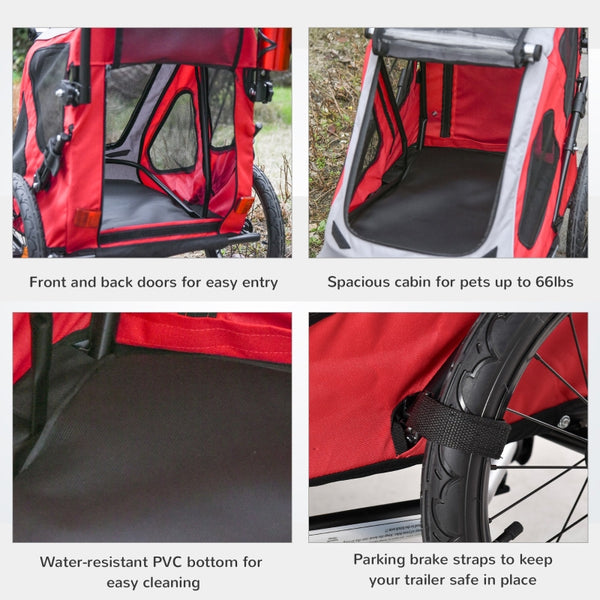 Convertible Pet Bicycle Trailer and Jogging Stroller - Furr Baby Gifts